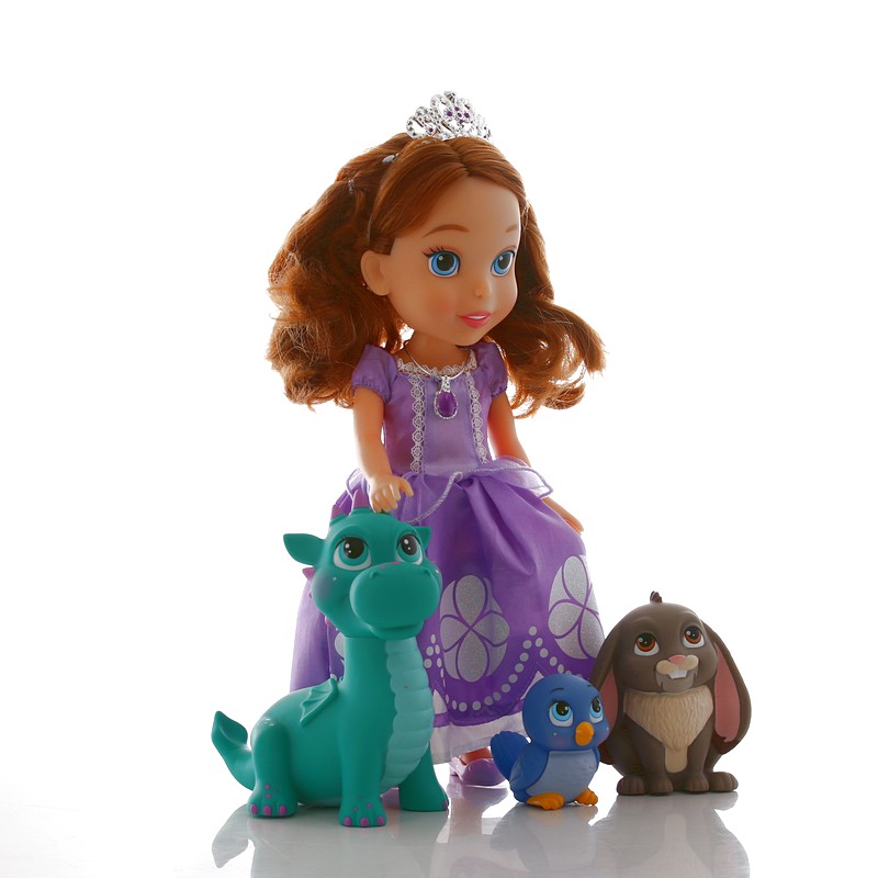 Игровой набор из серии Принцессы Дисней – София, 37 см. с 3 питомцами  